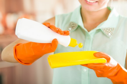 Merton Park carpet cleaners removing stubborn stains from a home carpet